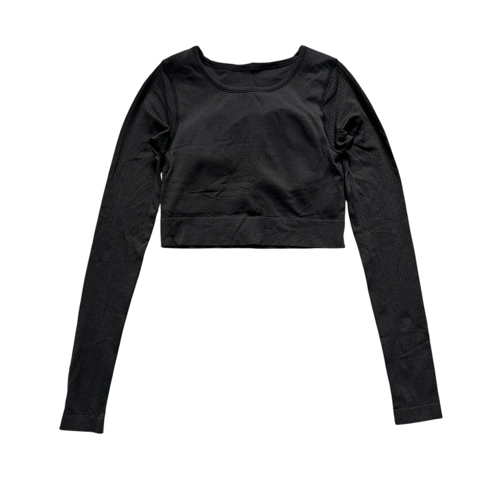 Lululemon Ebb to Street Long Sleeve W3DZNS Black Size 4‎